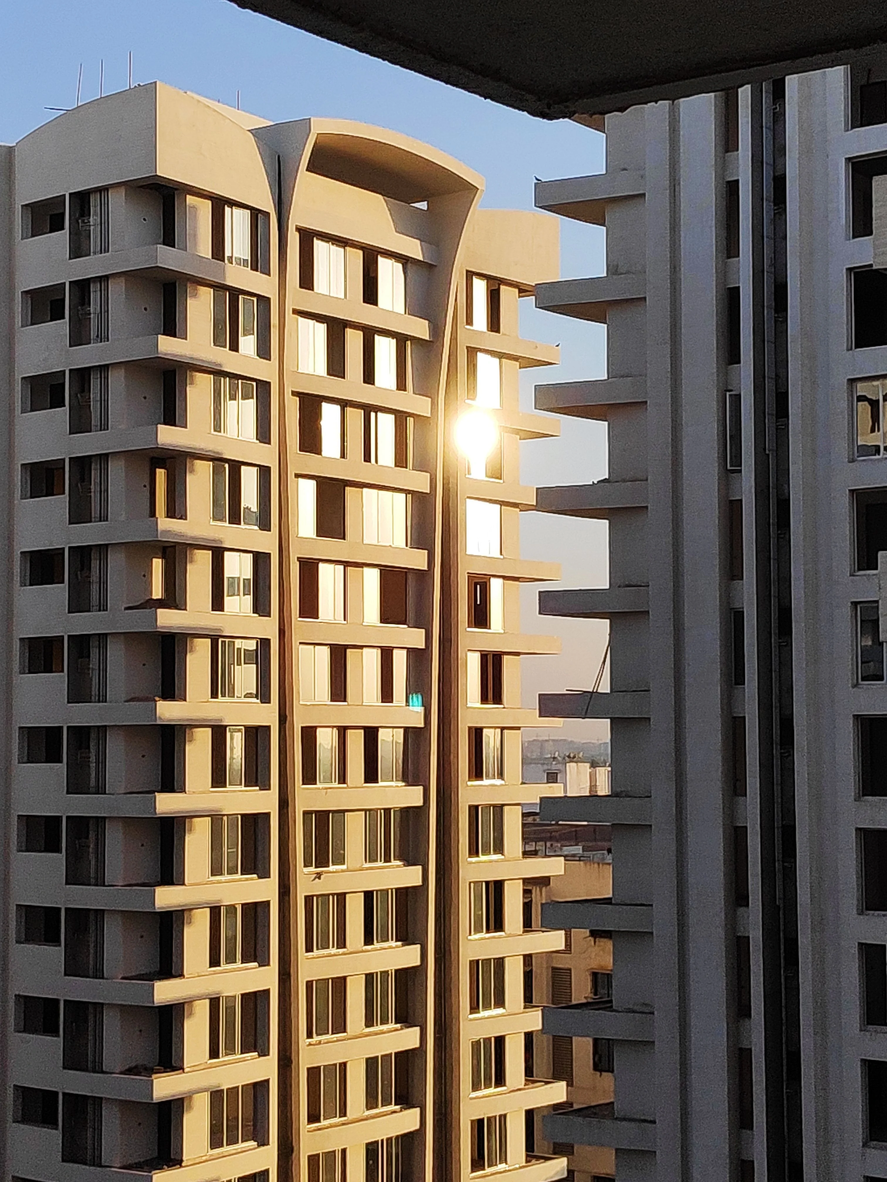 Apartment towers and residential balconies — illustrative sector photograph