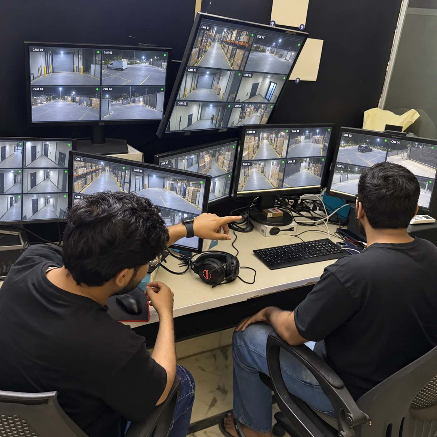 Sentrix camera monitoring control room