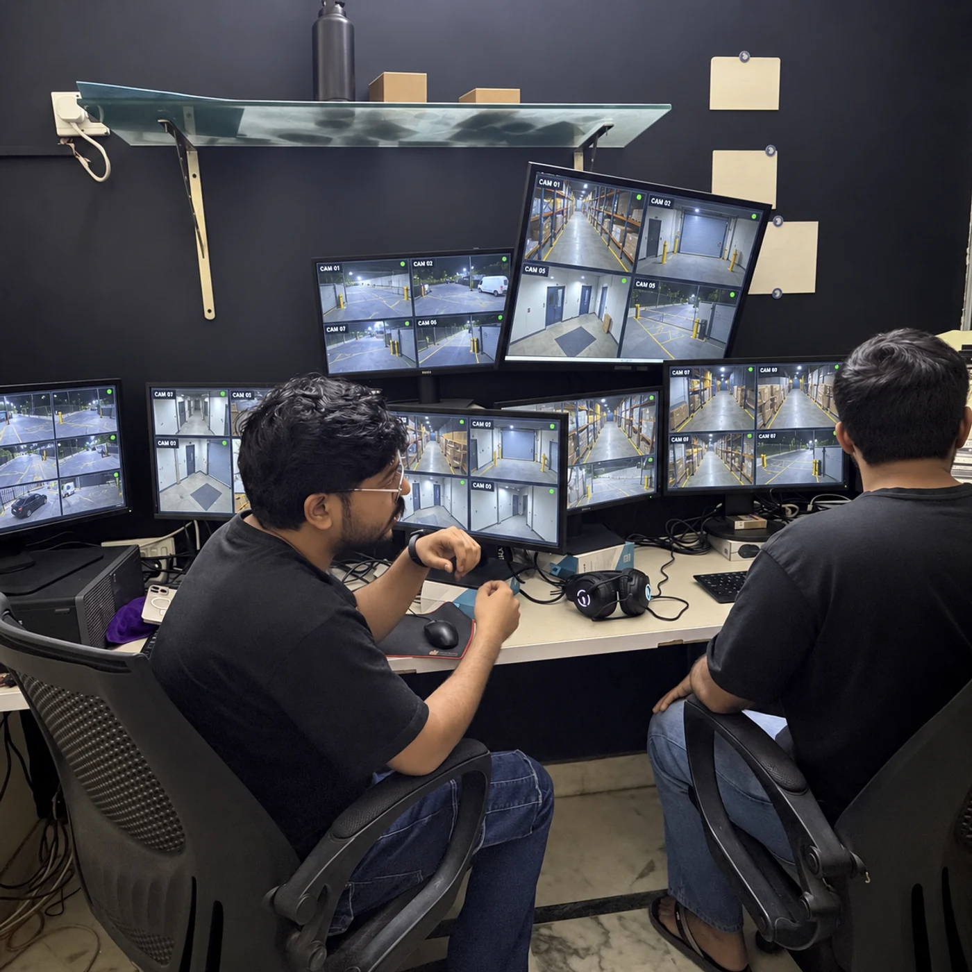 Sentrix Monitoring team in the control room